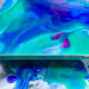 Ink poured on a ceramic tile