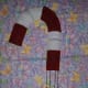 Continue pattern from red to white , and red to white until the cane wreath is complete.