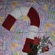 Attach flowers to wreath. I included silver leaves as well. This step is entirely optional!