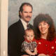 Family photo - 1990 sweater and big hair.