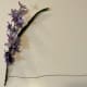 For each flower stem you plan to attach to the handle, remove the lower stem leaves and extra stem length. Cut a foot-long length of craft wire and tightly wrap the bottom of the stem.