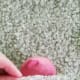 Wrap your balloon in the fabric and seal with hot glue. Cut off excess fabric leaving a little on each side to fold down.