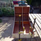 Unit sanded down to make the sides flush, and to round off the corners and edges.