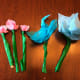 This is what the flowers looked like once they were finished.