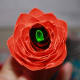 The looser the wraps towards the bottom of the rose, the more they lay out.