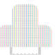 Scallop Envelope template with rainbow design