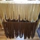 This alpaca yarn drying on the rack reminds me of noodles.