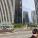 Aqua Tower from across the street from Aon Tower. I know not a great angle but at least you kind of see the waves in the building's design Picture taken in November, 2016.