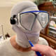 Draw around your mask and mouth