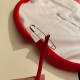 Start at one opening and thread completely around.