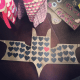 Batman valentine made by my husband using 3 bags—1 for body and 1 for each wing.