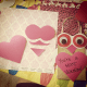 Turn a diecut cardstock heart into a beak and eyeballs with a few quick snips!