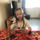 Painting twigs for an Easter Tree
