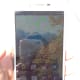 Screen brightness at 60% and more intense direct sunlight (noon/early afternoon)
