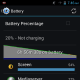 Battery details at the end of playback