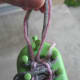 After a few rows untie the slip knot...