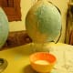 Apply your blue squares with your globe nearby as a reference then apply the green cut squares.