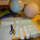 Cut your tissue paper into strips.