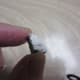 apply a thin, even coat of adhesive to each glass piece and press it into place