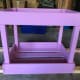 Paint the stuffed animal storage holder, and then apply a coat of varnish.