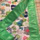 A finished example of the two rows of stitching.