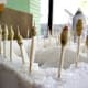 Deb uses a piece of Styrofoam from a package she received for her bead drying rack.