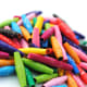 These paper beads are made from origami paper.