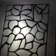 glue waxpaper to window