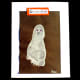 A white footprint makes a cute ghost.