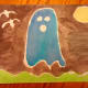 A spooky ghost scene to celebrate the upcoming Halloween holiday.