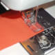 Sewing fabric together without any embellishments.