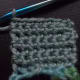 Make enough rows to wrap around your gathered chains.