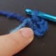 Slipstitch chain to create loop.