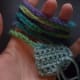 Wrap chain around to desired size when you are done making your rows.