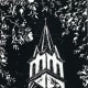 Linocut titled Praha Prayers by Peggy Woods - One of the Painted Churches near Schulenburg, Texas