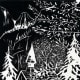 Untitled (Peaceful Valley) by Peggy Woods - This is the very first linocut I ever created.