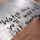 I used a straight surface to ensure that my lettering was reasonably horizontal.
