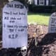 Use a variety of gravestone sizes, just as you'd see in a real cemetery.