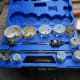 Drill hole saw cutters for making the drawer pull hole