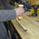 Fixing the first batten to the base