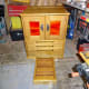 Plinth drawer open