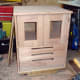 Lid tested fitted before fixing in place with piano hinge