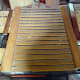 An old louvre door, to be upcycled into drawer dividers