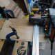 Cutting the plywood drawer base to size