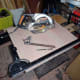 Measure and marking the main shelf square