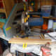 Cutting the battens to size