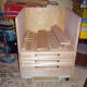 Retesting the drawer fronts for fit before drawer assembly