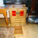 Plinth drawer open