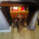 Drawer and cupboard in our dining room table.
