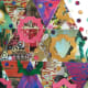 Layers of Paper Added to My Patchwork Christmas Tree Collage